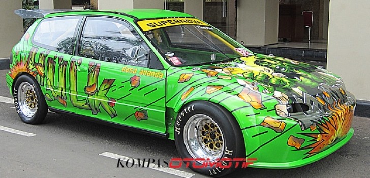 Modifikasi Mobil Honda Estillo Sporty 2 Pintu