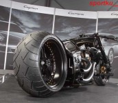 Modifikasi Motor dengan Ban Besar dan Lebar