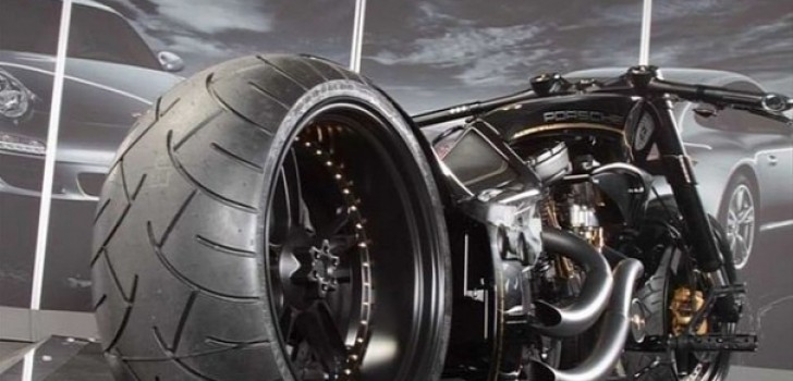 Modifikasi Motor dengan Ban Besar dan Lebar