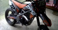 Modifikasi Motor Trail Kawasaki KLX 150 Motocross