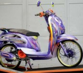 Modifikasi Motor Matic Honda Scoopy