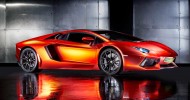 Gambar Mobil Lamborghini Warna Merah Keren