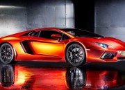 Gambar Mobil Lamborghini Warna Merah Keren