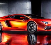 Gambar Mobil Lamborghini Warna Merah Keren