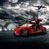 Gambar Wallpaper Mobil Sport Lamborghini Badai Mendung