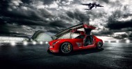 Gambar Wallpaper Mobil Sport Lamborghini Badai Mendung