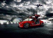 Gambar Wallpaper Mobil Sport Lamborghini Badai Mendung