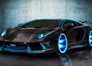 Wallpaper Mobil Sport Lamborghini Hitam Kelir Biru