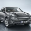 Mobil Porsche New Cayenne Hitam Tampak Depan