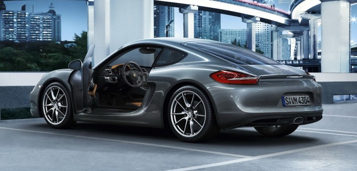 Porsche Cayman Abu-abu